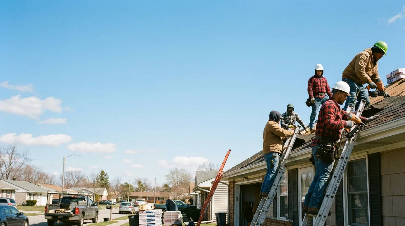 Roofing in Miller City, IL near me